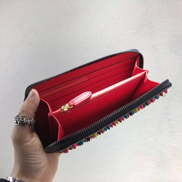 2016春夏新作 Christian Louboutin クリスチャン ルブタンスーパーコピー PANETTONE スパイクスタッズ長財布