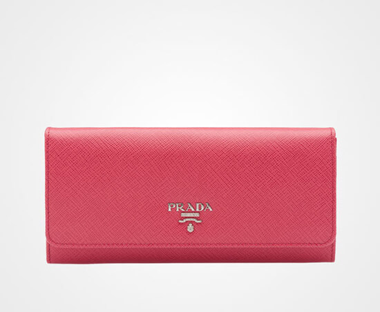 新作！プラダ スーパーコピー  SAFFIANO バイカラーカードホルダー付長財布 1MH132