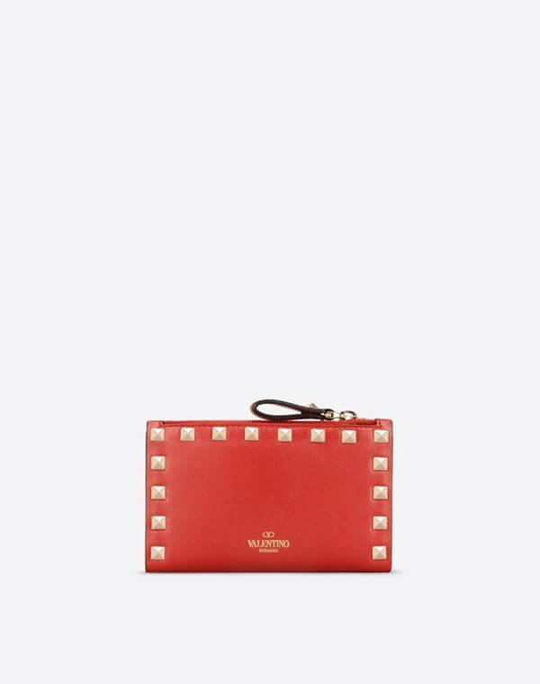 2018新作 ★VALENTINO★ヴァレンティノスーパーコピー ロックスタッズコイン＆カードケース LW2P0605BOL 0RO
