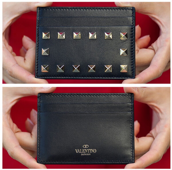 2018新作 VALENTINO★ヴァレンティノスーパーコピー ロックスタッド カードケース 16FW LW2P0486.BOL