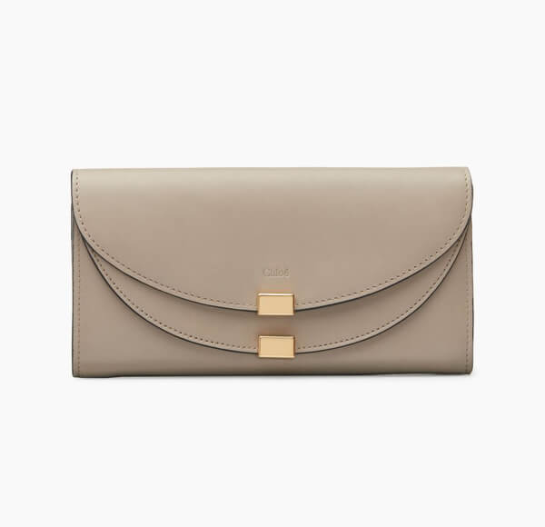 2018-19秋冬新作 クロエ財布スーパーコピー CHLOE「GEORGIA」ロングウォレット 人気色グレージュ 3P0284-H1Z-B79