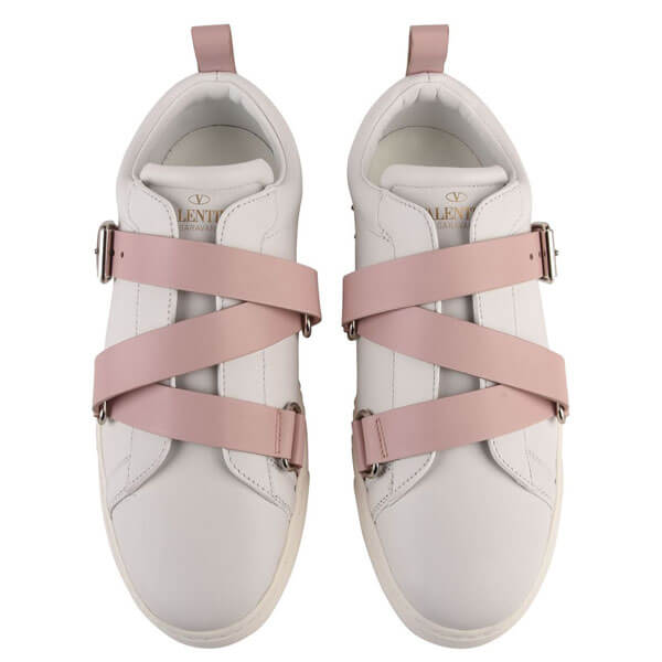 ヴァレンティノVALENTINO PUNK STRAP ストラップ レザー スニーカー