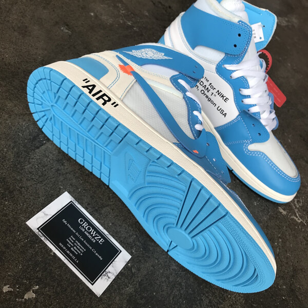 すぐ届く★人気話題コラボ【ナイキ】OFF-WHITE x Air Jordan 1 Powder Blue