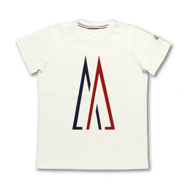 モンクレール MONCLER Tシャツ キッズ ボーイズ 8023750 83907 034 半袖Tシャツ WHITE ホワイト