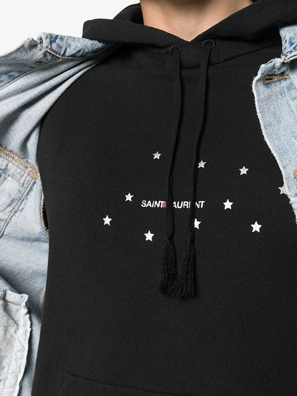 関税送料込国内発送★サンローラン stars logo hoodie 577092YBJH2