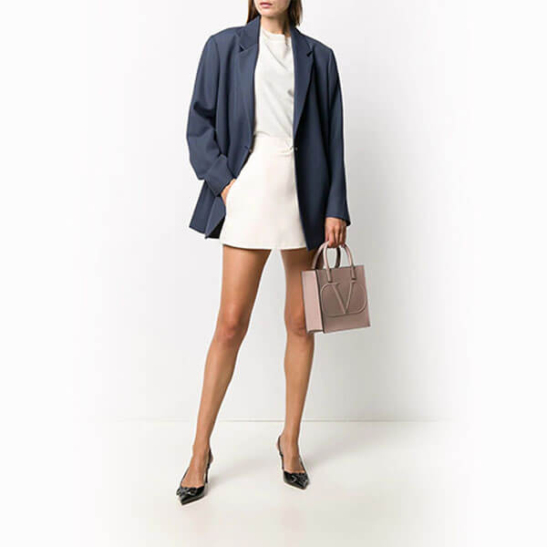 【VALENTINO】VLOGO WALKスモールショッピングバッグ 2way /2色