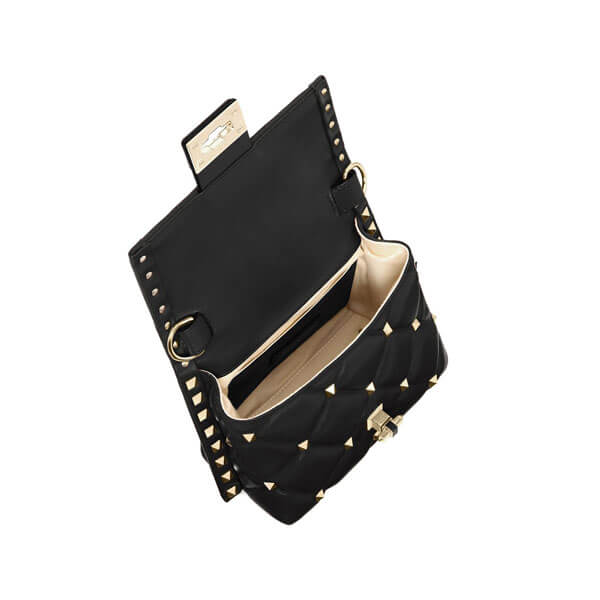 【VALENTINO】キャンディスタッズ ナッパ ミニ ハンドバッグ TW0B0D01