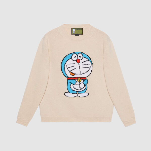 グッチドラえもん x グッチ ドラえもんのかわいいウールのセーター