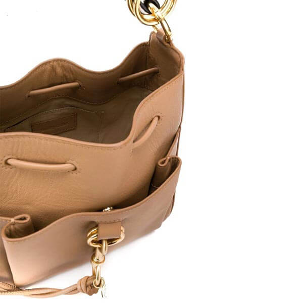 SEE BY CHLOE★Tony Mediumレザーバケットバッグ偽物★CHS19USA06565