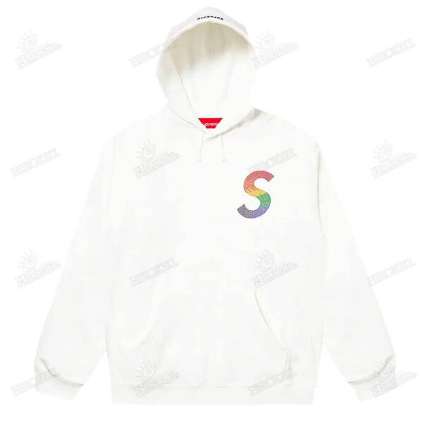 21SS /シュプリーム コピーSwarovski S Logo Hooded Sweatshirt Sロゴ