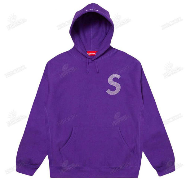 21SS /シュプリーム コピーSwarovski S Logo Hooded Sweatshirt Sロゴ