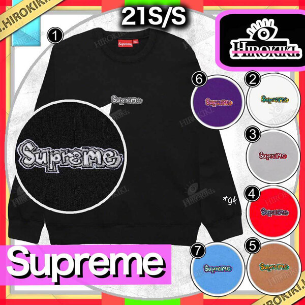 21SS /シュプリーム Gonz Logo Crewneck ゴンズ ロゴ クルーネック コピー