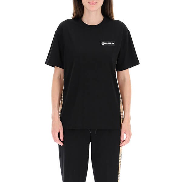 関税負担なし☆バーバリー コットン オーバーサイズTシャツ 8024545-CARRICKA1189