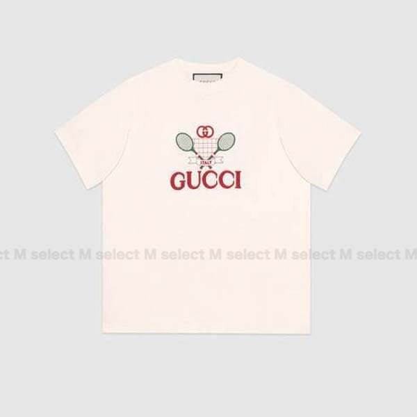 すぐにお届け★【グッチ】テニス オーバーサイズ Tシャツ偽物 半袖T548334
