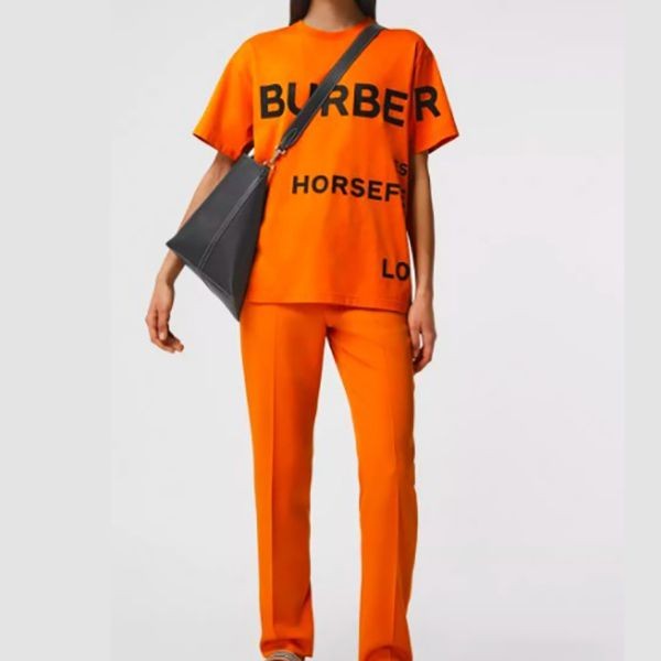 【バーバリー】ホースフェリープリントコットンTシャツコピー