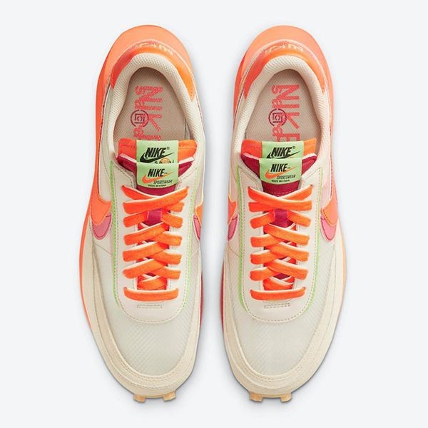 CLOT × sacai × ナイキコピー LDWAFFLE ORANGE - サカイ ナイキ DH1347-100