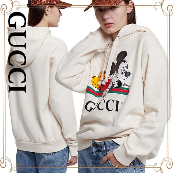 ディズニー x グッチ ミッキー 偽物 パーカー Disney x グッチ コラボ コットン製 ミッキーマウス 長袖 469251XJB8C9230